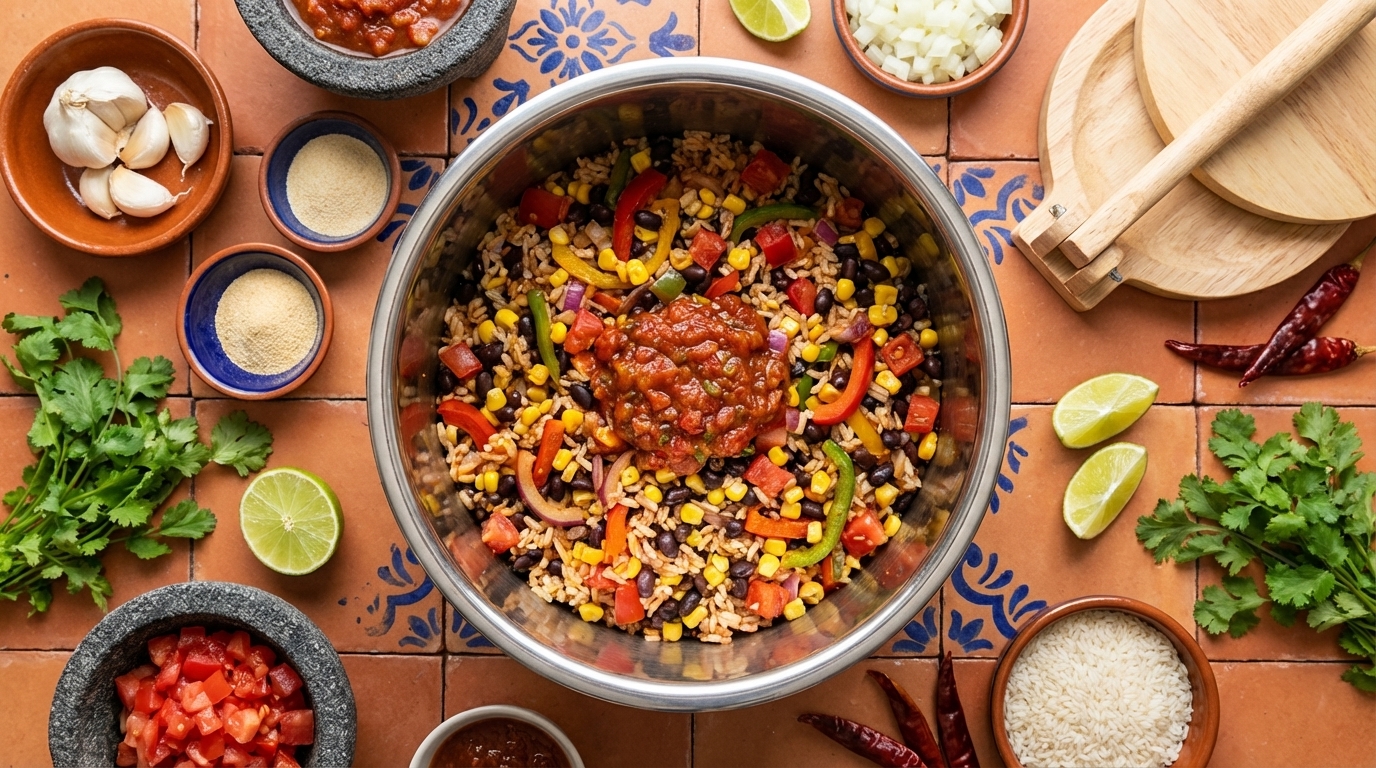 Instant Pot vegan burrito bowls