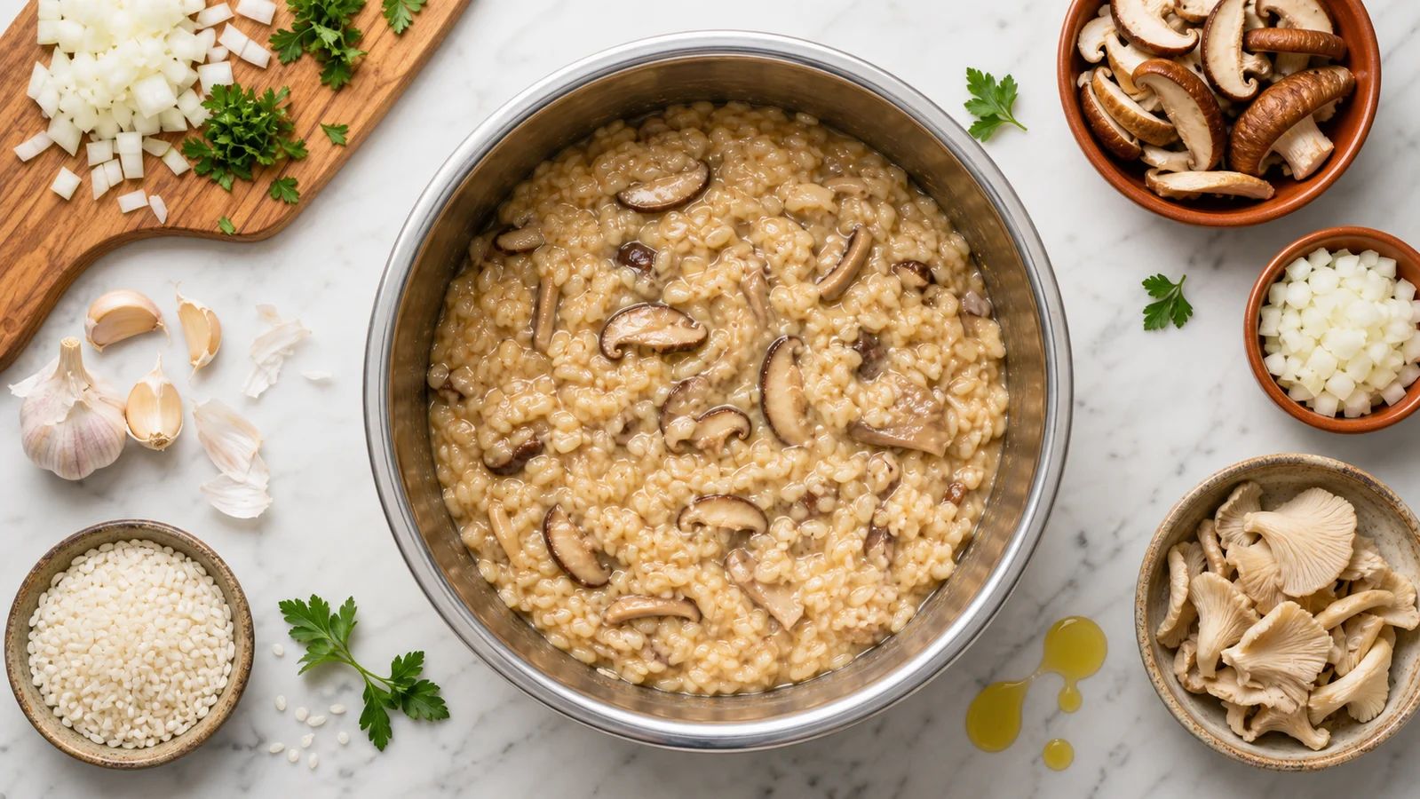 Instant Pot Mushroom Risotto